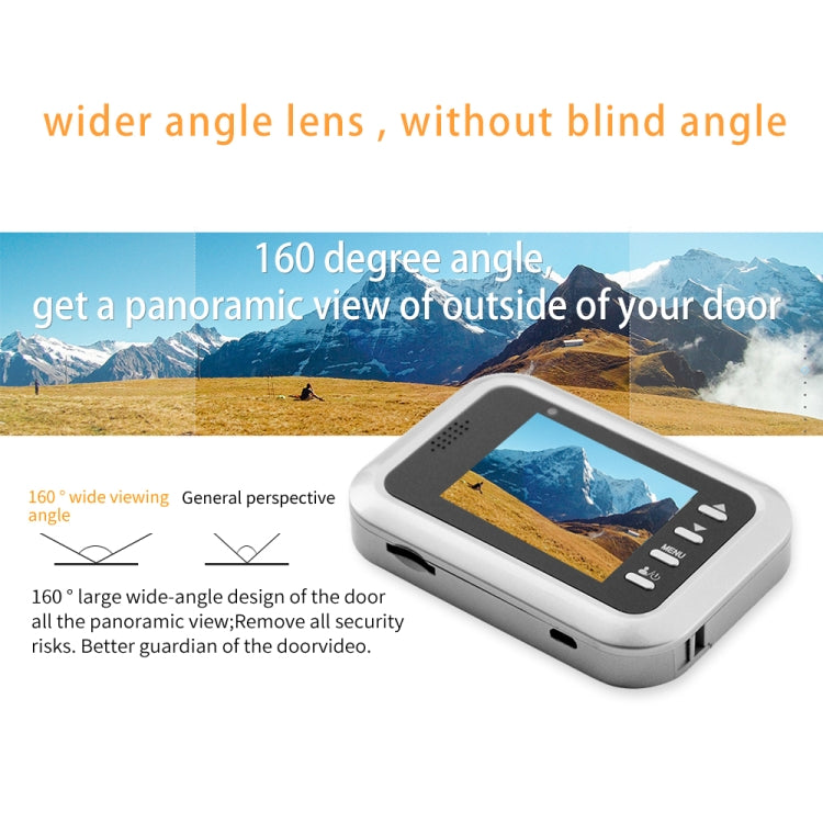 W8-S 2.4 inch Screen 2.0MP Security Camera No Disturb Peephole Viewer, Support TF Card W8-S 2.4 inch Screen 2.0MP Security Camera No Disturb Peephole Viewer, Support TF Card